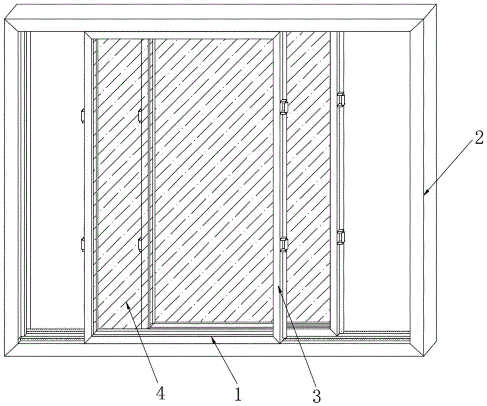 一种用于铝合金门窗的安装结构的制作方法