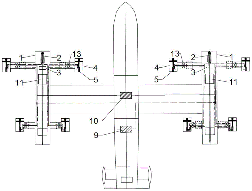 一种垂直起降固定翼飞行器的组合动力系统的制作方法