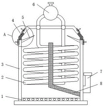 一种强制循环链条锅炉双炉膛结构的制作方法