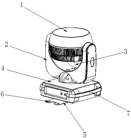 一种防水摇头灯的制作方法