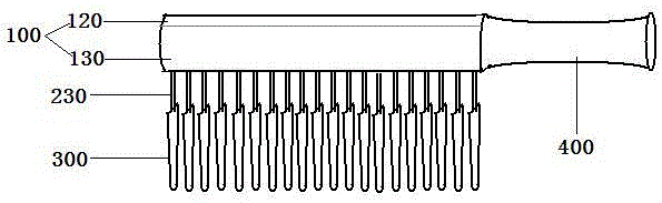 一种保健按摩梳子的制作方法