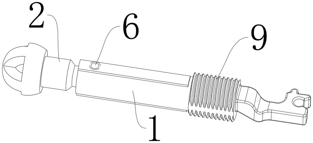 一种调光电机用分体式伸缩杆的制作方法