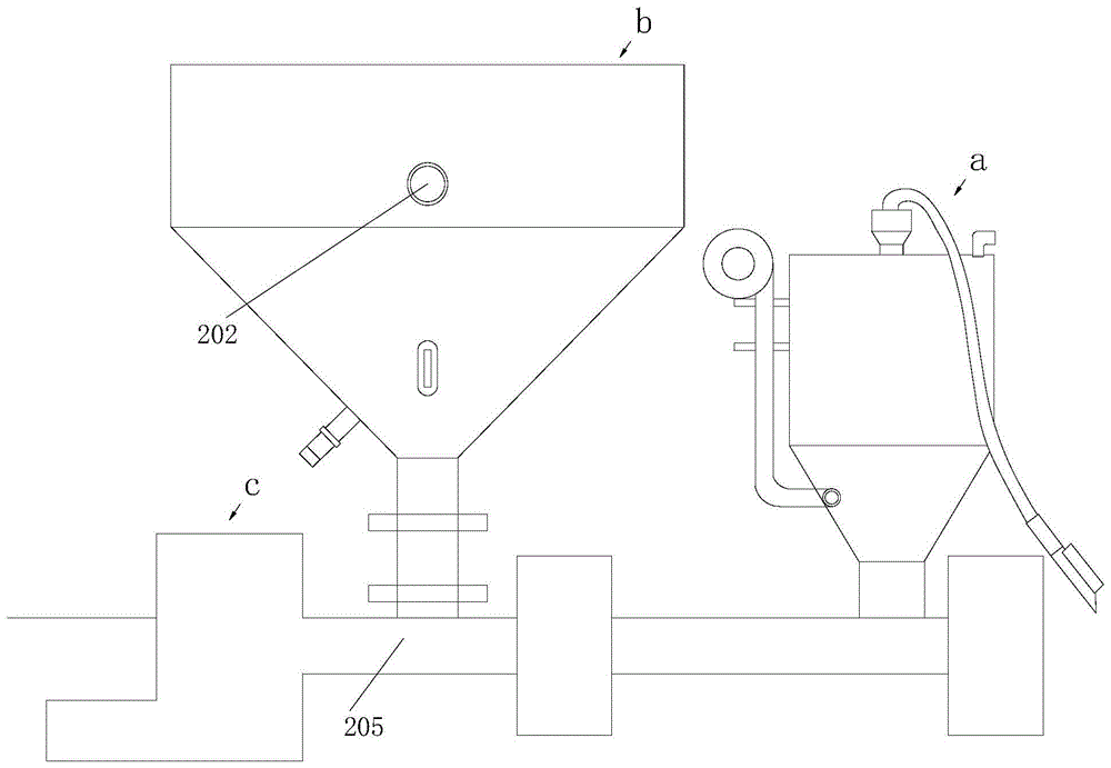 PPR多功能管材用单螺杆塑料挤出机加料系统的制作方法