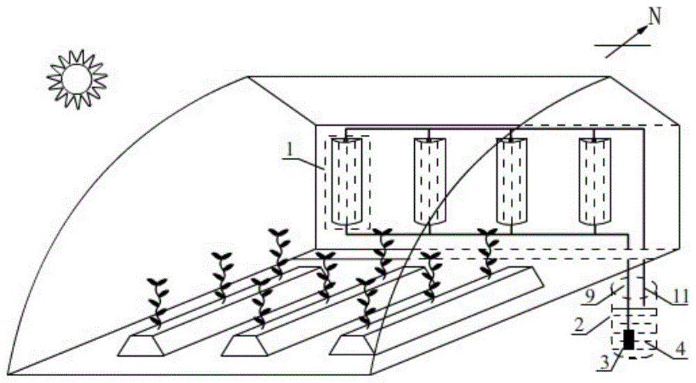 用于日光温室的蓄放热补光系统的制作方法