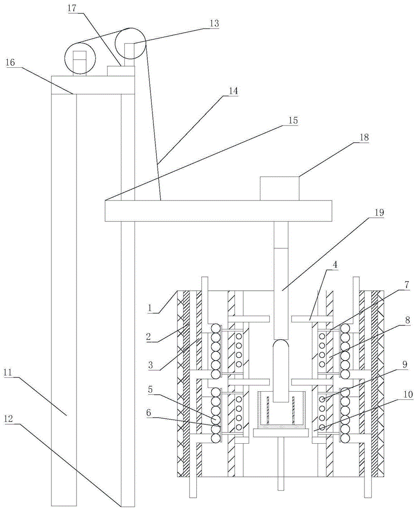 一种自动称重晶体提拉生长装置的制作方法