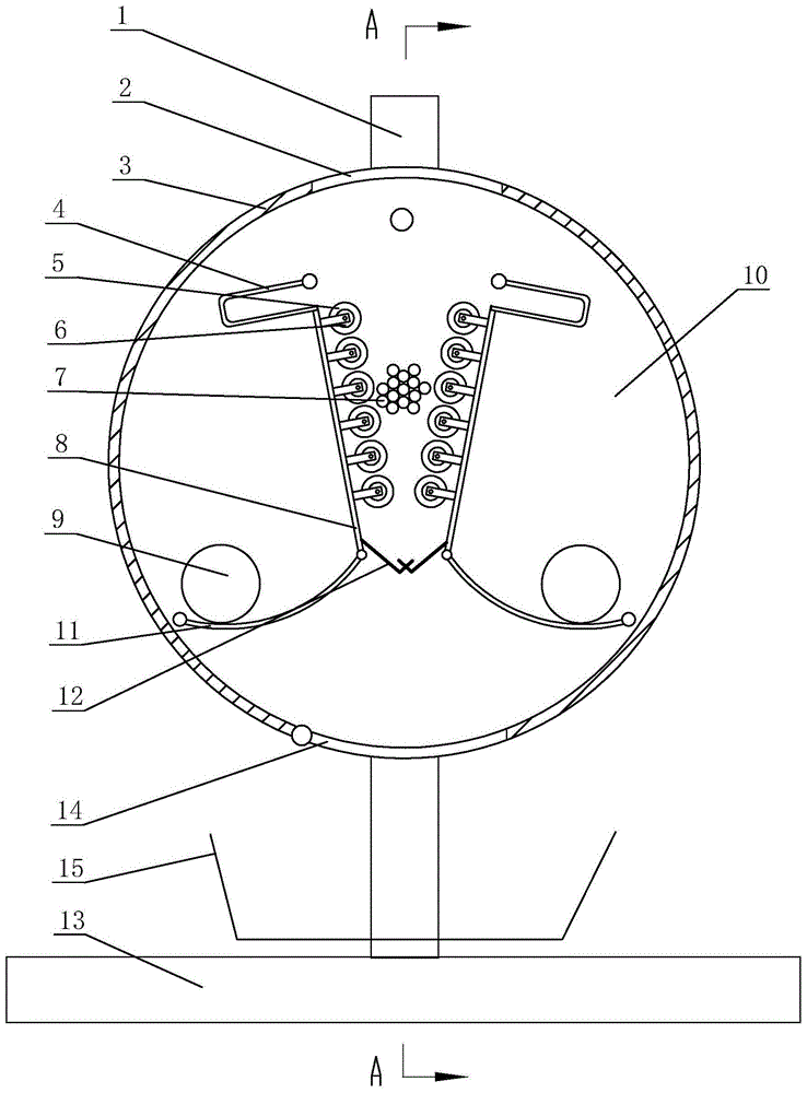 钟摆式尿素结块分离装置的制作方法