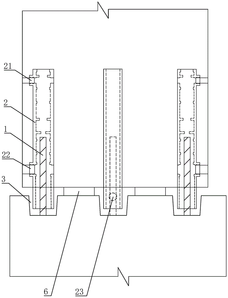 用于预制柱的灌浆凹槽式连接结构及灌浆凹槽成型模具的制作方法