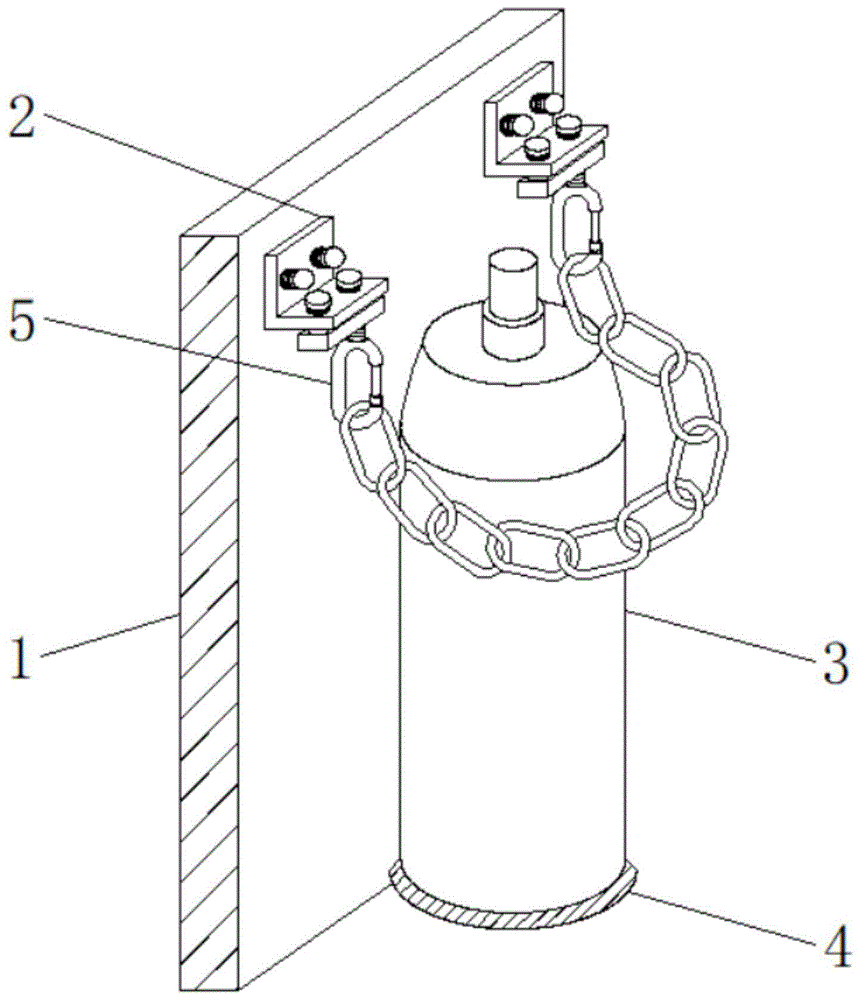 改良式氧气筒固定装置的制作方法
