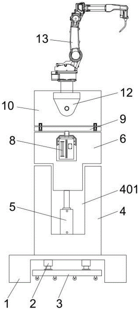 焊接机器人底座的制作方法