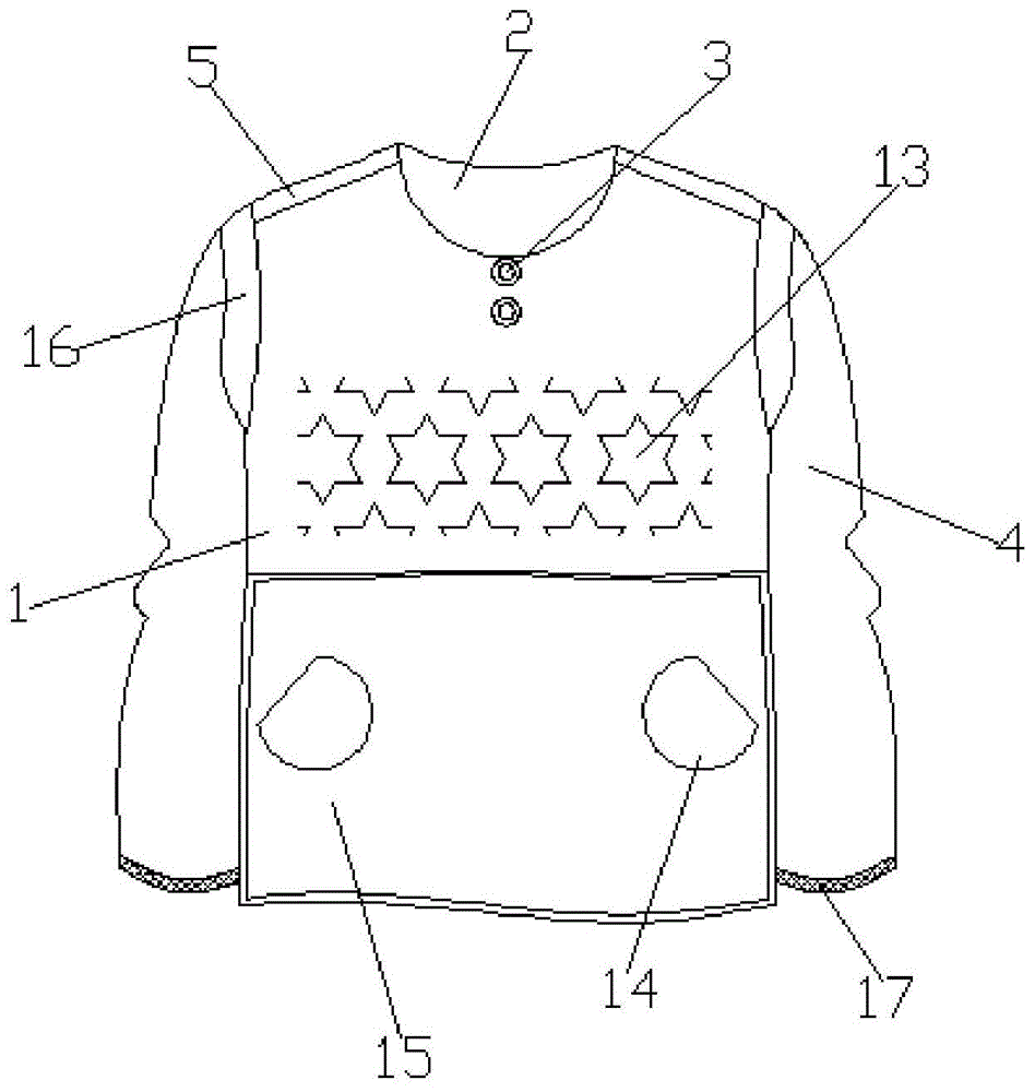 一种透气排汗的儿童服装的制作方法