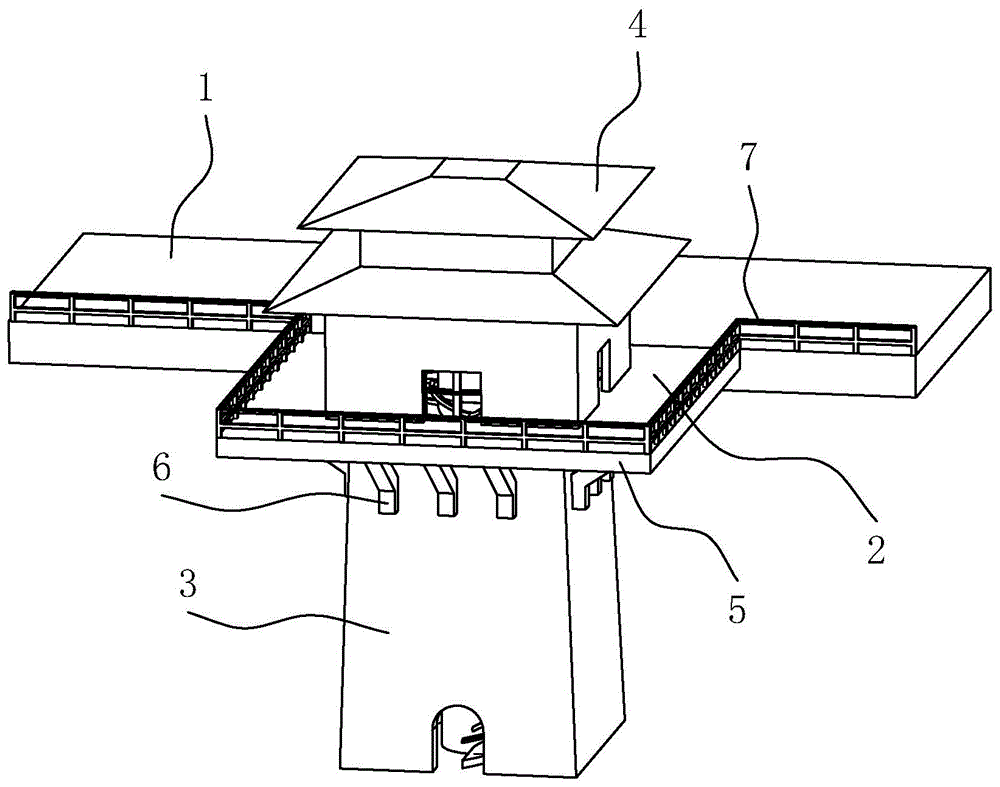 一种多跨连续梁桥梁的桥头建筑结构的制作方法