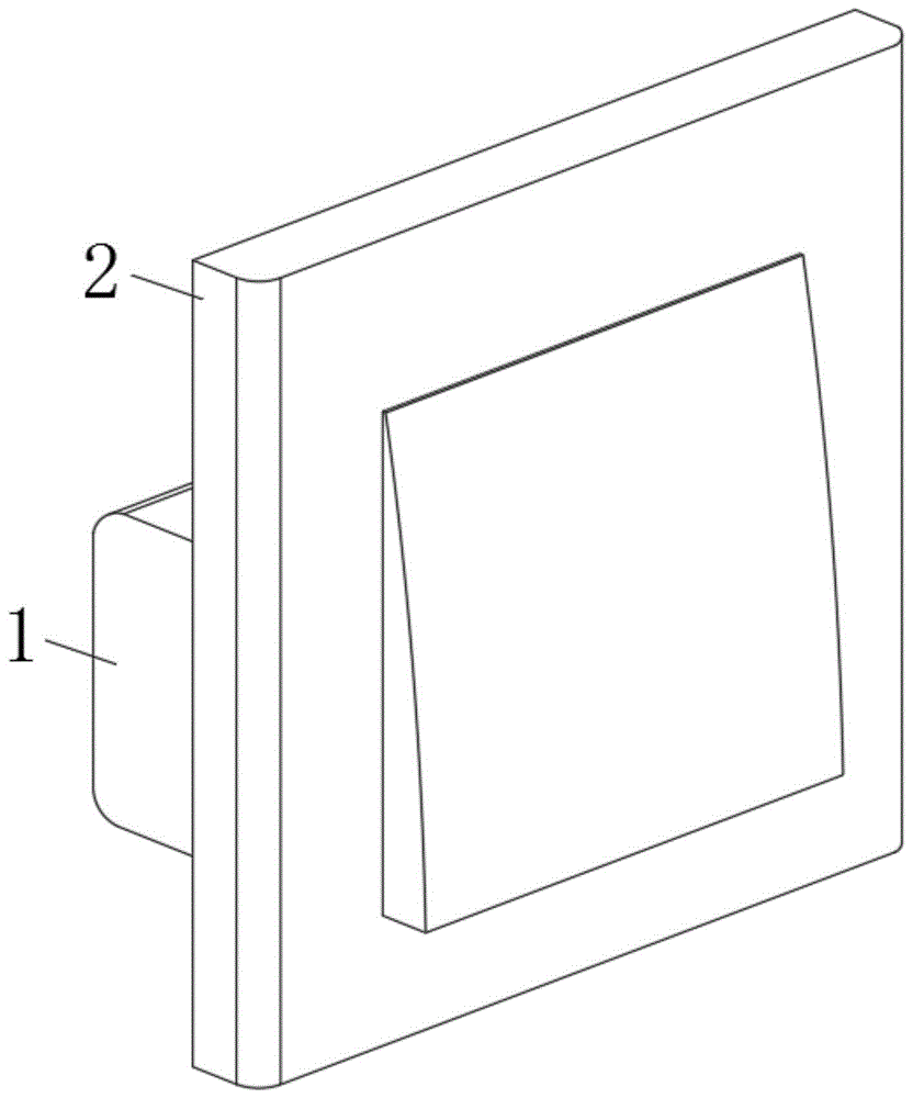 所述开关座的上表面开设有卡槽,所述开关座的前端外表面一体化连接有
