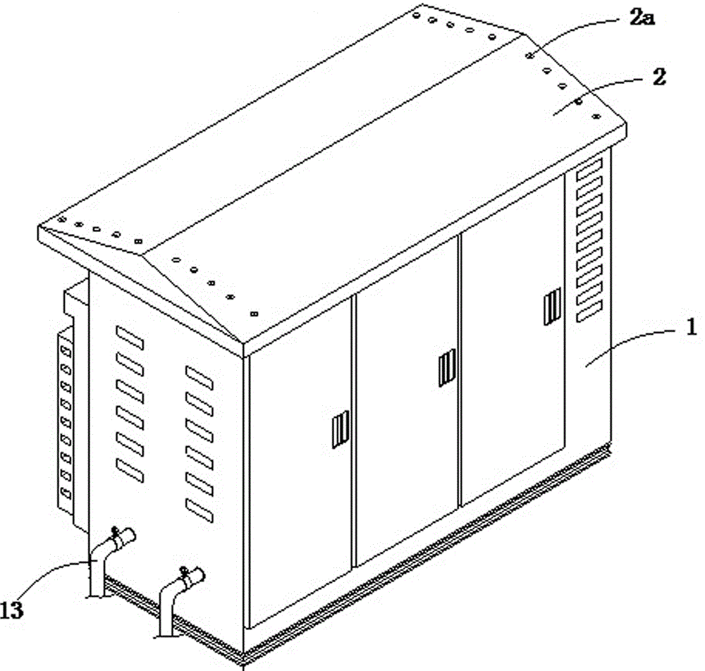 一种利用雨水冷却的箱式变电站结构的制作方法