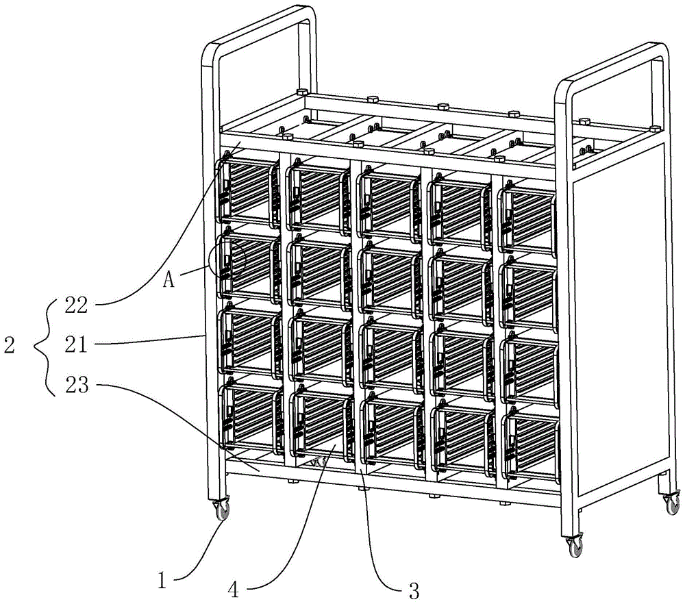 一种抽拉式电路板放置架的制作方法