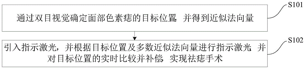 自动进行祛痣手术的方法及系统与流程