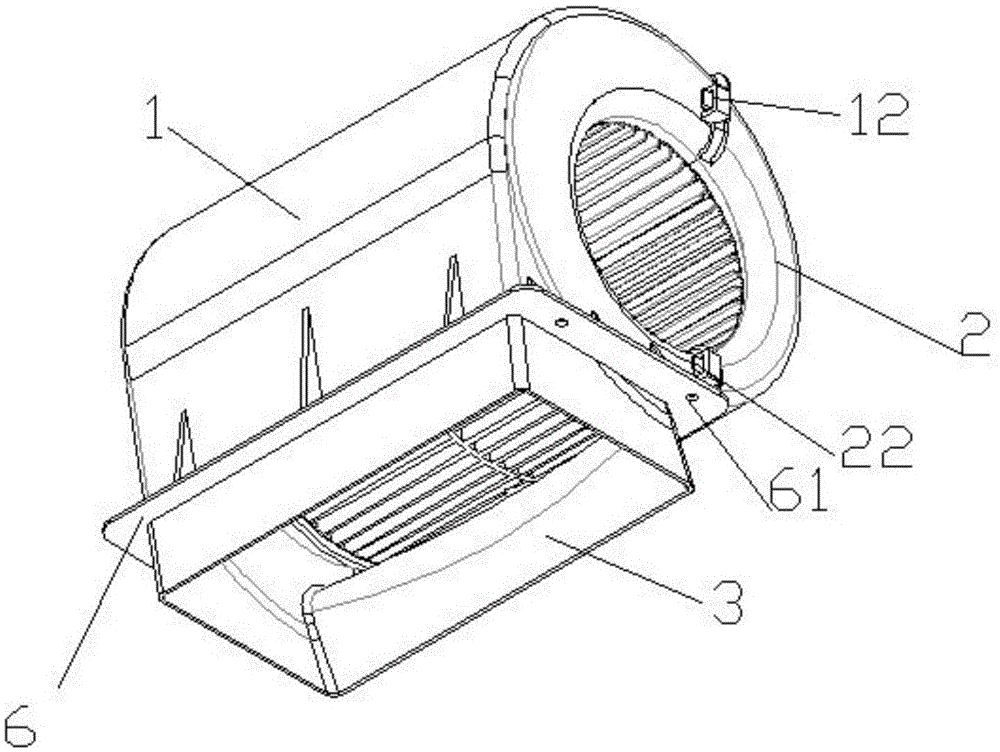 一款新型空调室内机用可拆卸蜗壳的制作方法