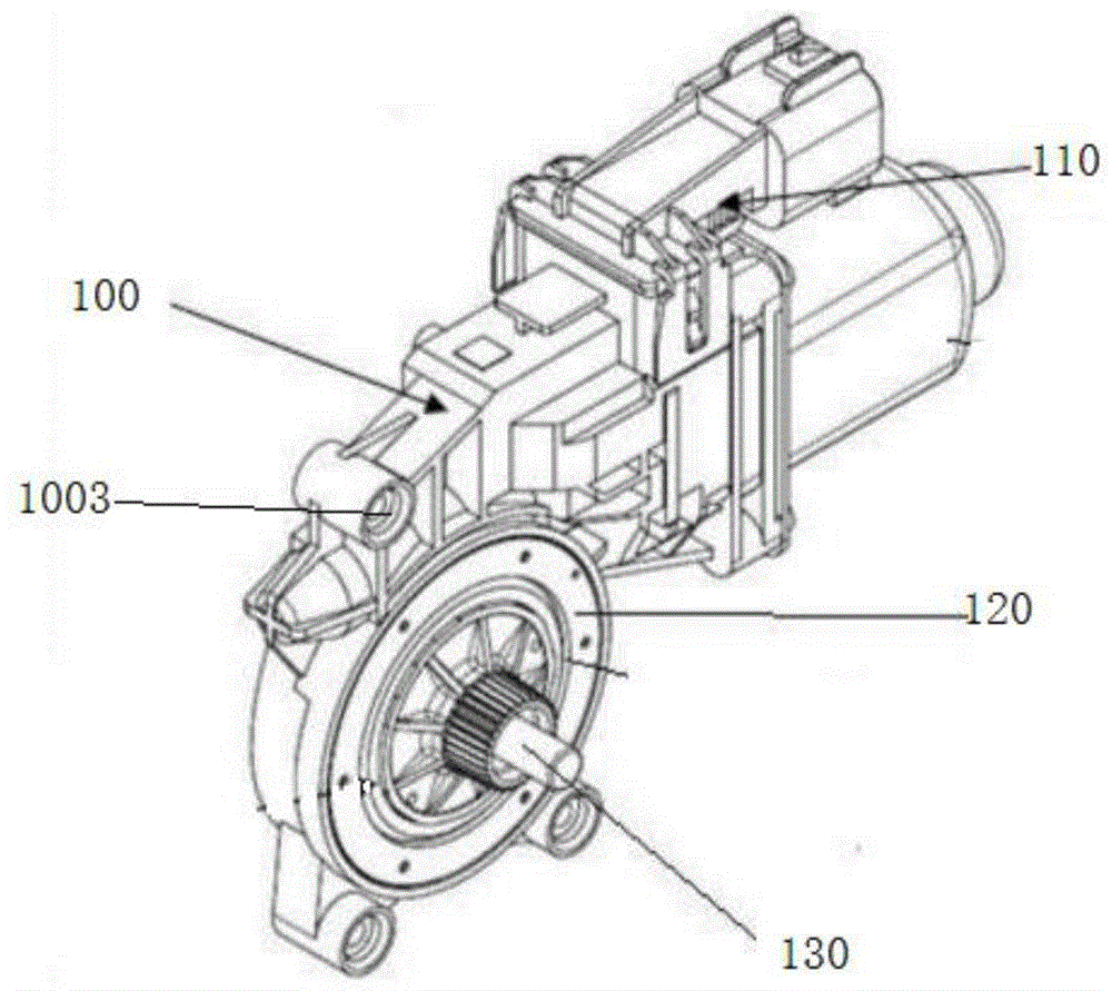 一种汽车玻璃升降器微型直流电机齿轮壳装配系统的制作方法