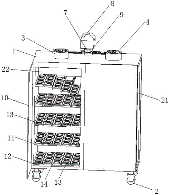 一种均匀布风的净气型试剂柜的制作方法