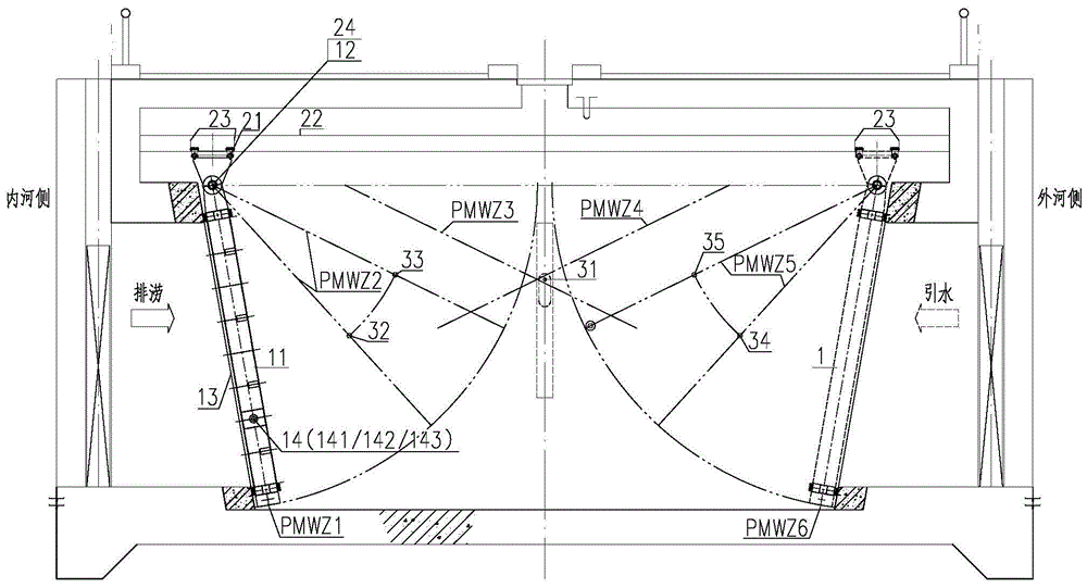 双控拍门的双向系统的制作方法