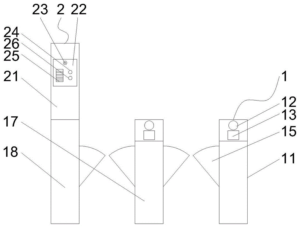 一种智慧校园门禁安防装置的制作方法