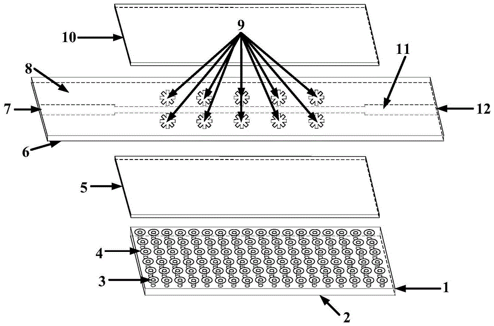 集成基片间隙波导波束扫描漏波天线的制作方法