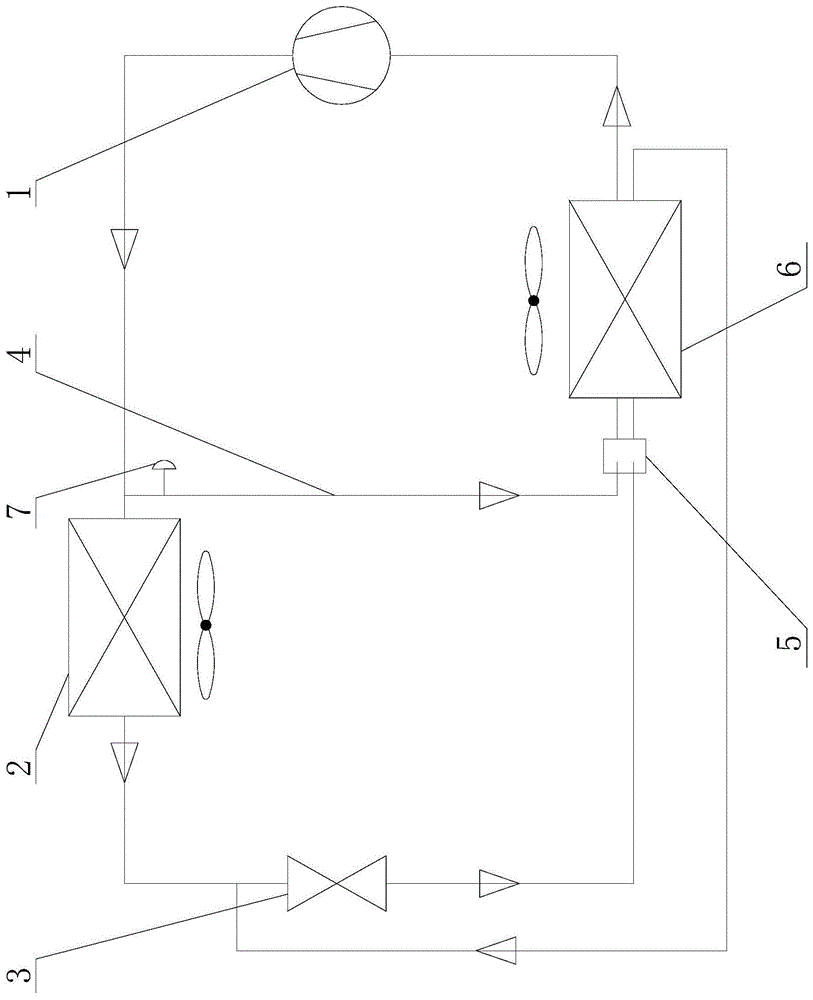 一种带节能除霜循环功能的热泵系统的制作方法