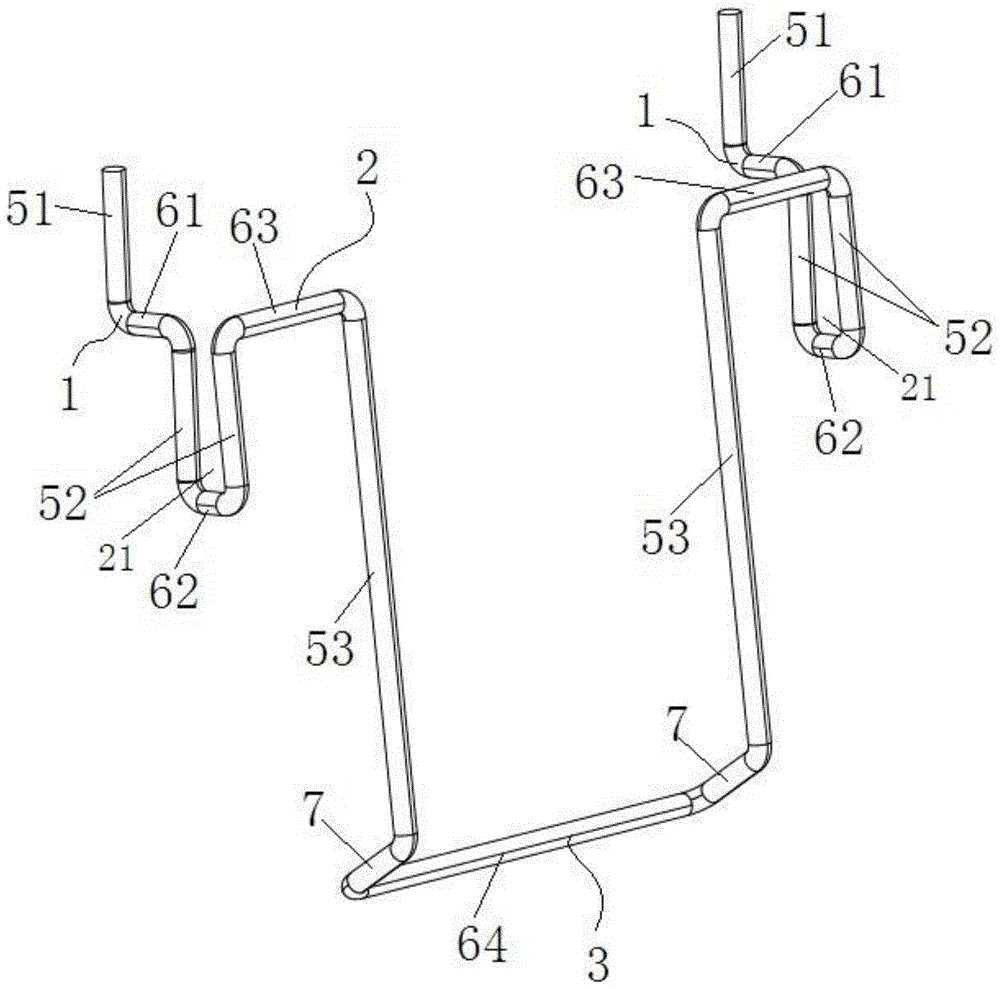 一种背挂零件盒用挂钩结构的制作方法