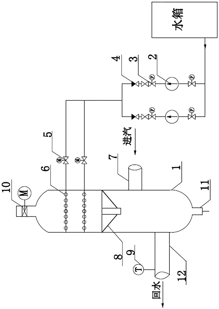 一种新型疏水扩容器蒸汽余热回收装置的制作方法