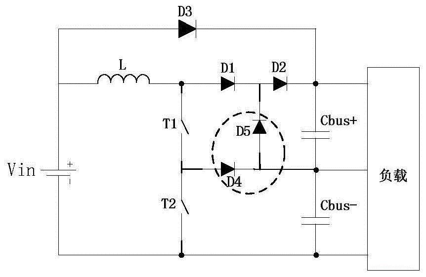 一种钳位型三电平升压功率变换电路结构的制作方法