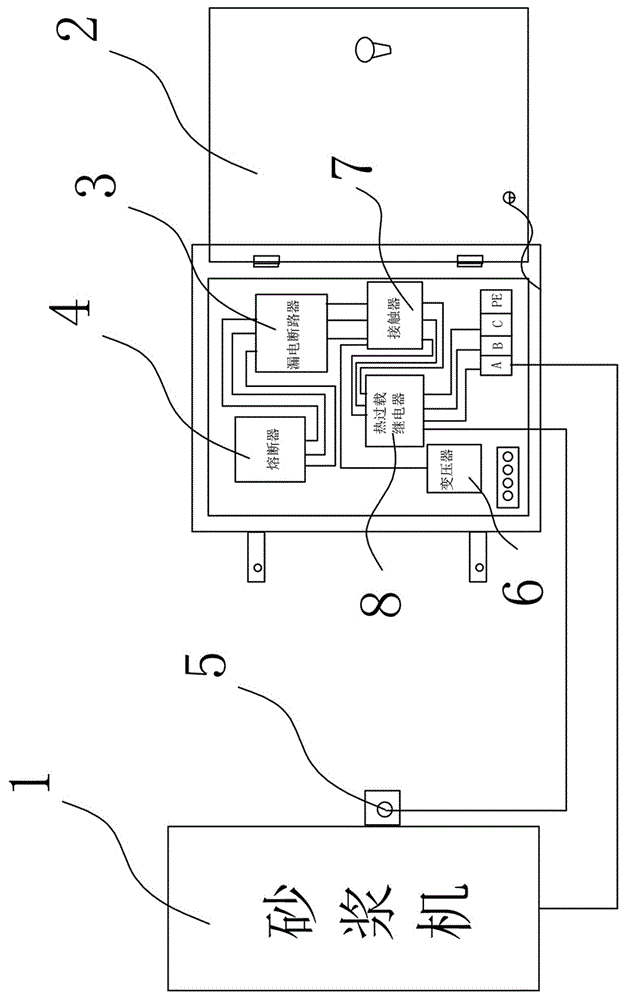 一种建筑工地砂浆机改造控制开关的制作方法