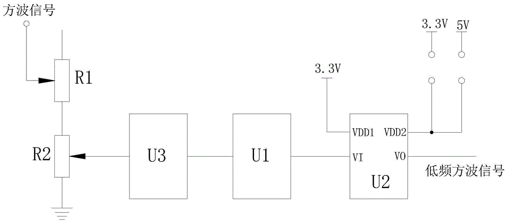 隔离型方波降频电路的制作方法