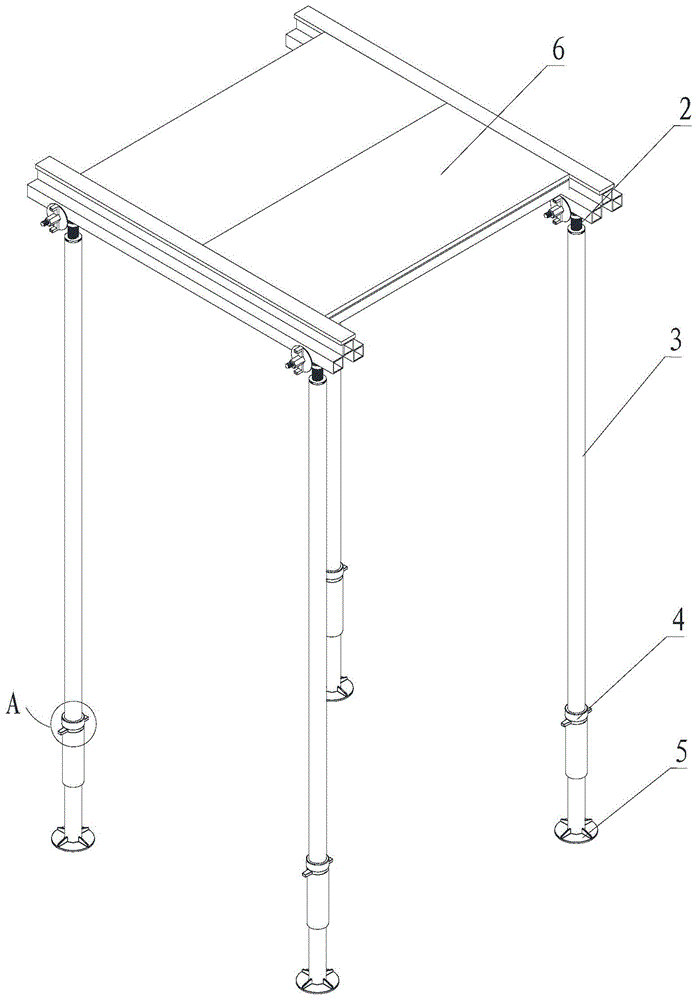 一种用于建筑模板的支撑杆结构的制作方法