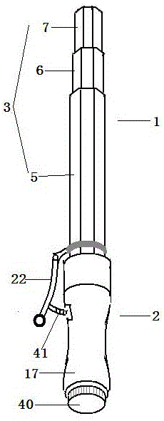 一种手动伸缩杆的制作方法