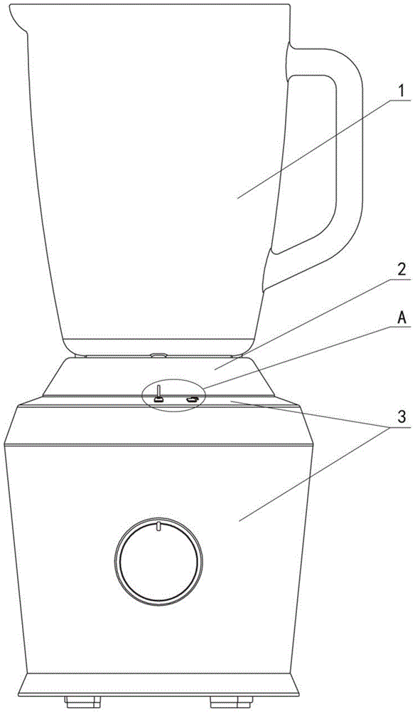 一种食物搅拌机的搅拌杯杯座的制作方法