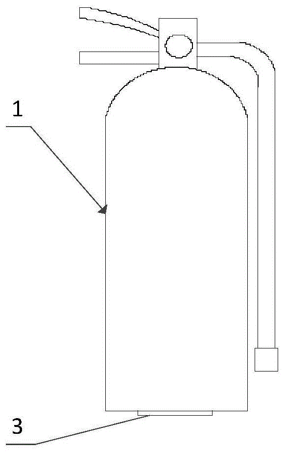 用于监控手提式灭火器是否丢失的报警装置的制作方法