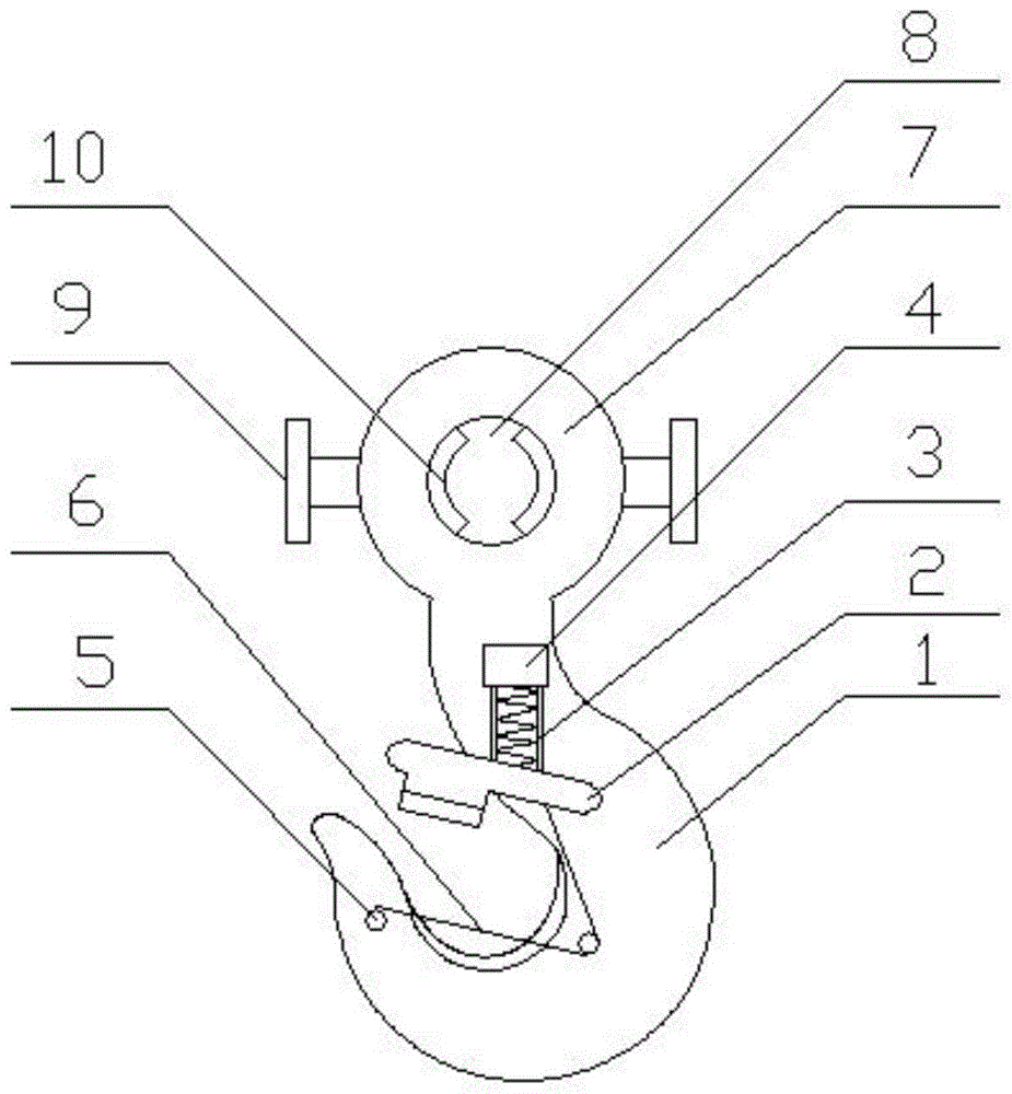 一种起重机械吊钩及其防脱钩装置的制作方法