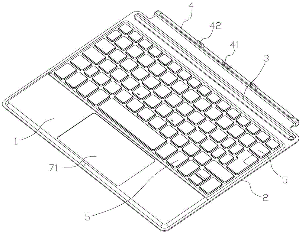 一种键盘角度可调的便携式轻薄电子键盘的制作方法