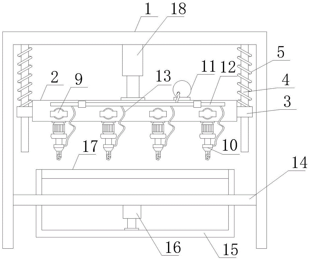 一种纸质印刷品印刷折页装置用打孔装置的制作方法