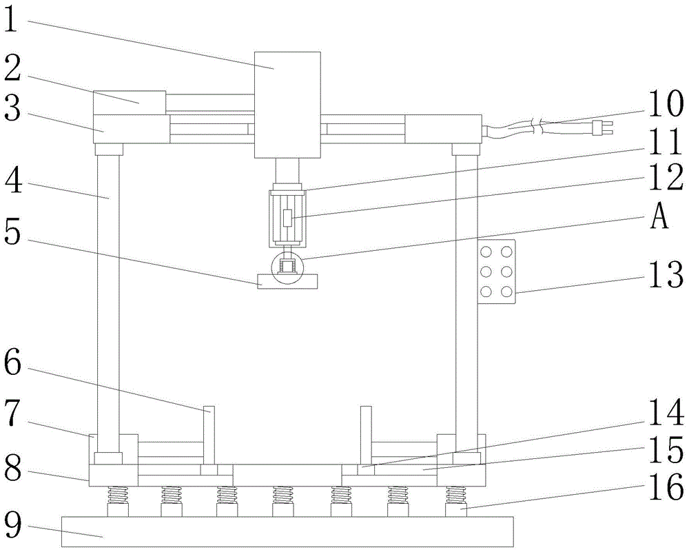 一种铝型材加工用表面花纹压制设备的制作方法