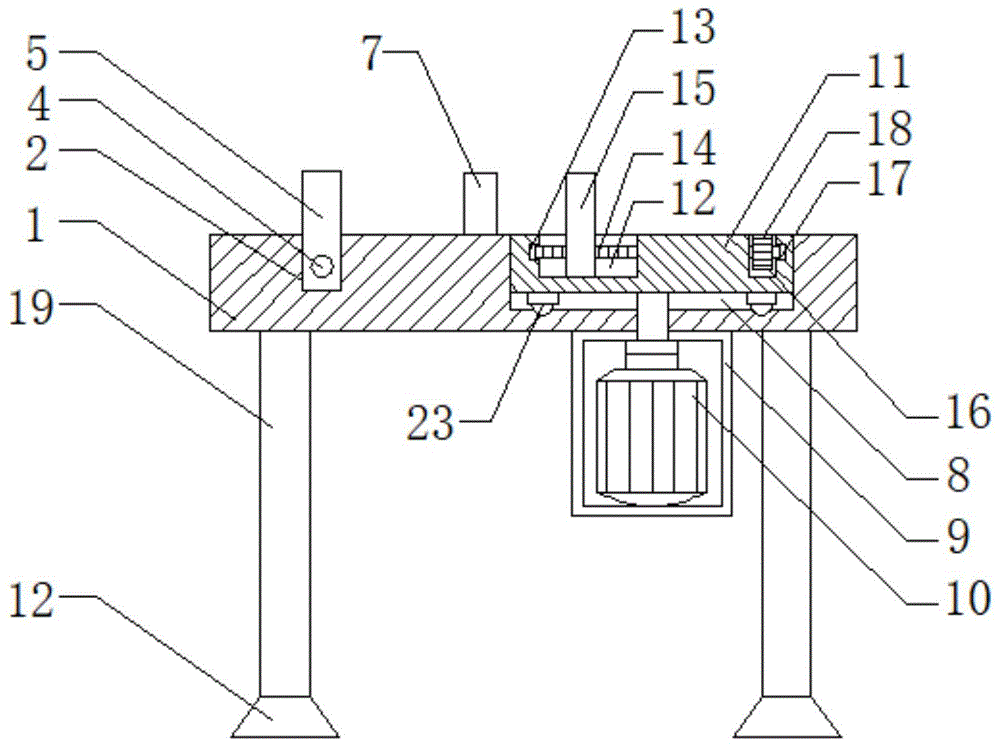 一种热管生产用具有固定机构的折弯装置的制作方法