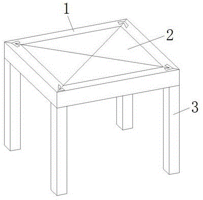 一种三构件榫结合方凳的制作方法