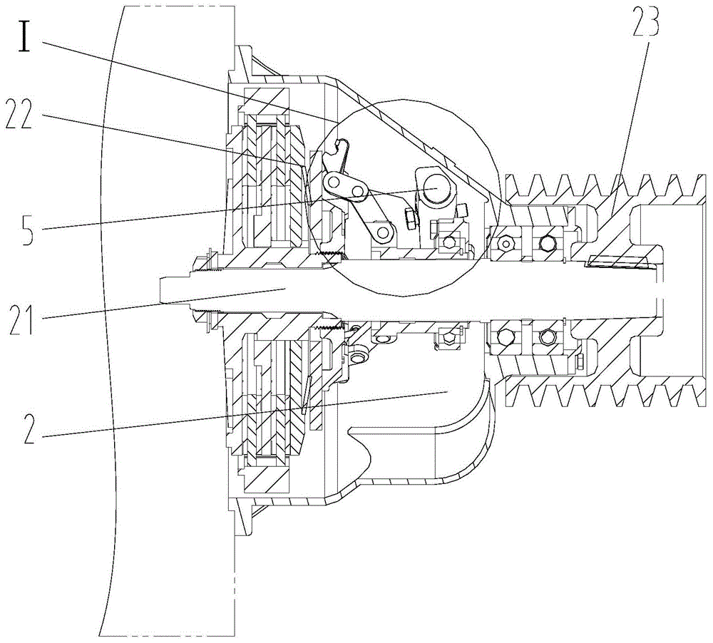 一种收获机械液压工作离合装置的制作方法