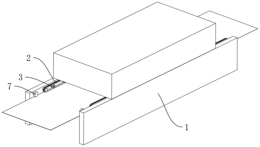 一种定型机中面料边沿固定结构的制作方法