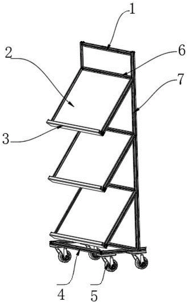 一种美术用具收纳架的制作方法