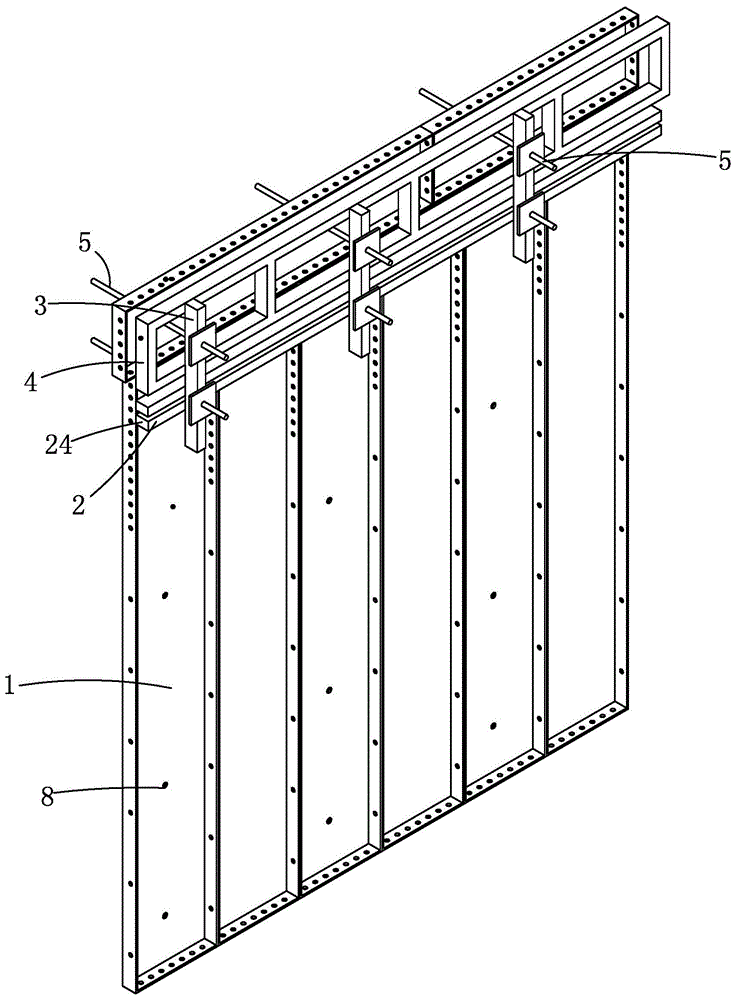 铝合金模板加固结构的制作方法