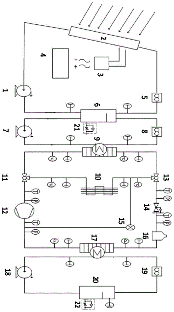 一种新型光电光热综合利用热泵系统的制作方法