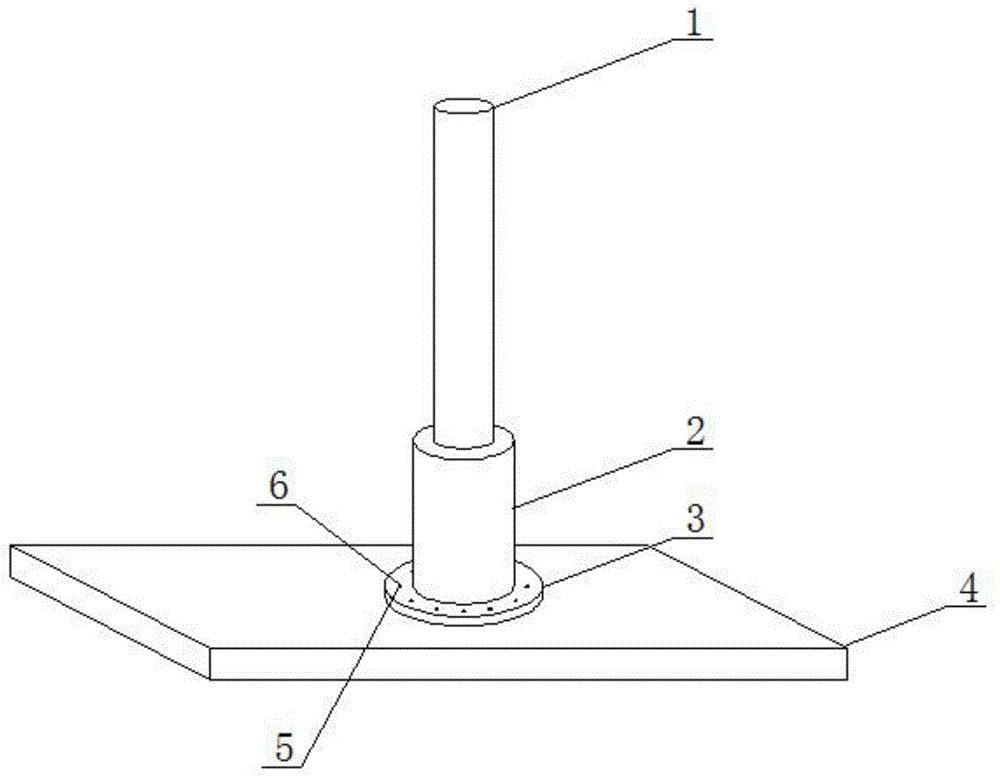 一种新型园林古建筑搭建用木柱固定装置的制作方法