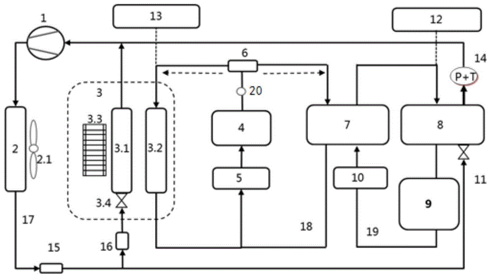 一种具备电池加热和冷却功能的空调系统的制作方法