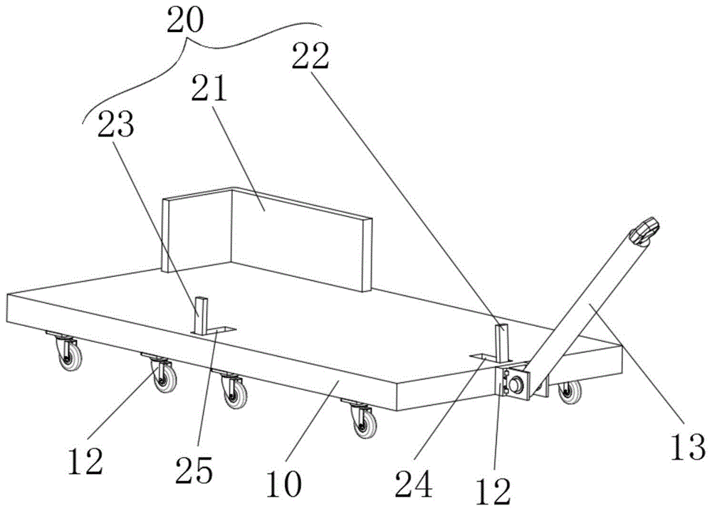 一种可牵引的临时建筑模板堆放装置的制作方法