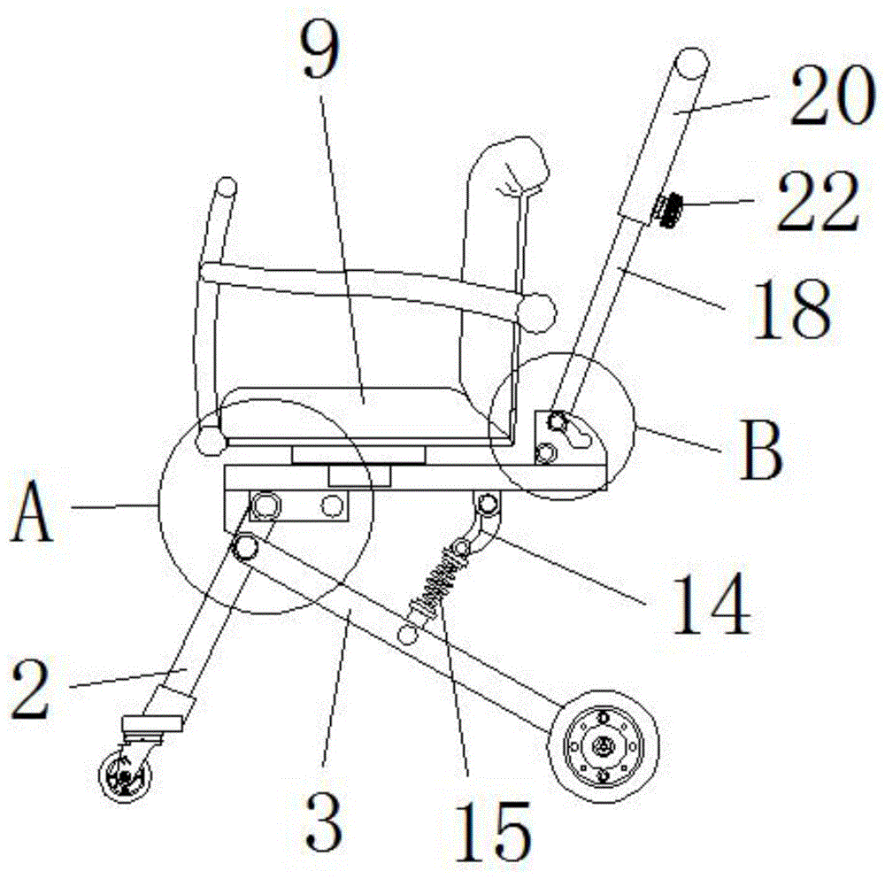 一种可折叠可旋转座椅的溜娃神器的制作方法